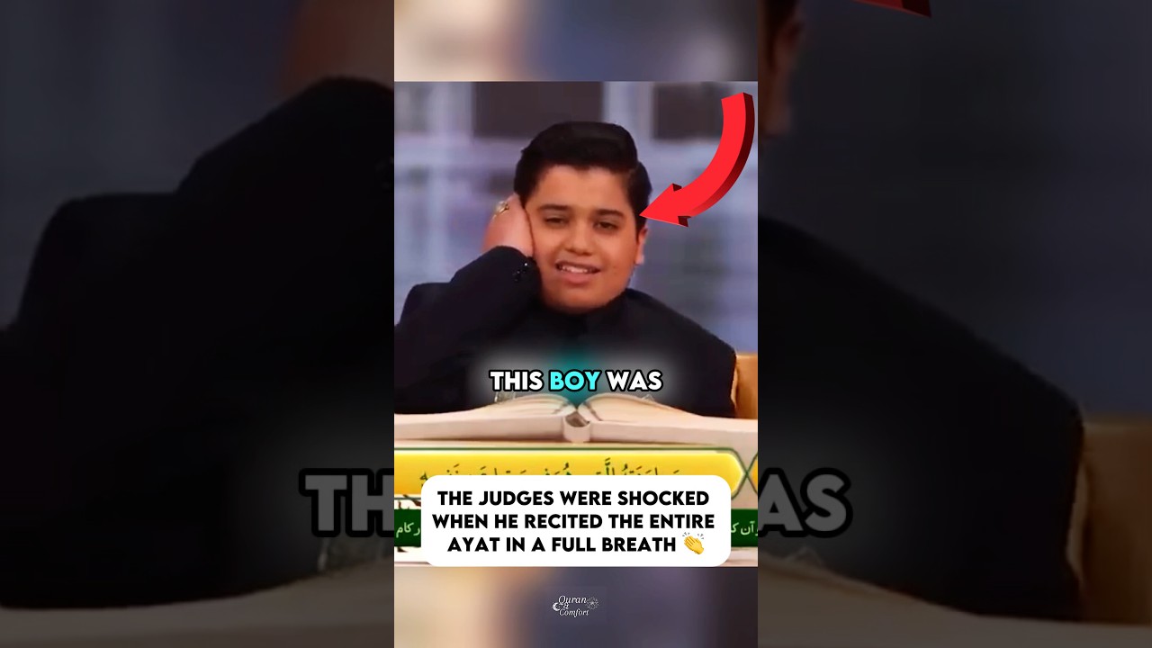 He recited Quran without taking a single breath 😍🙏 #shorts #islam #quran #viral