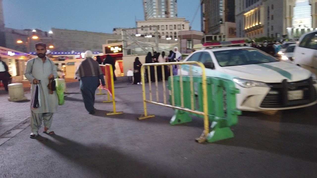 Rute dari halaman Masjidil Haram  ke hotel Hilton Convention Jabal Oemar Mekah