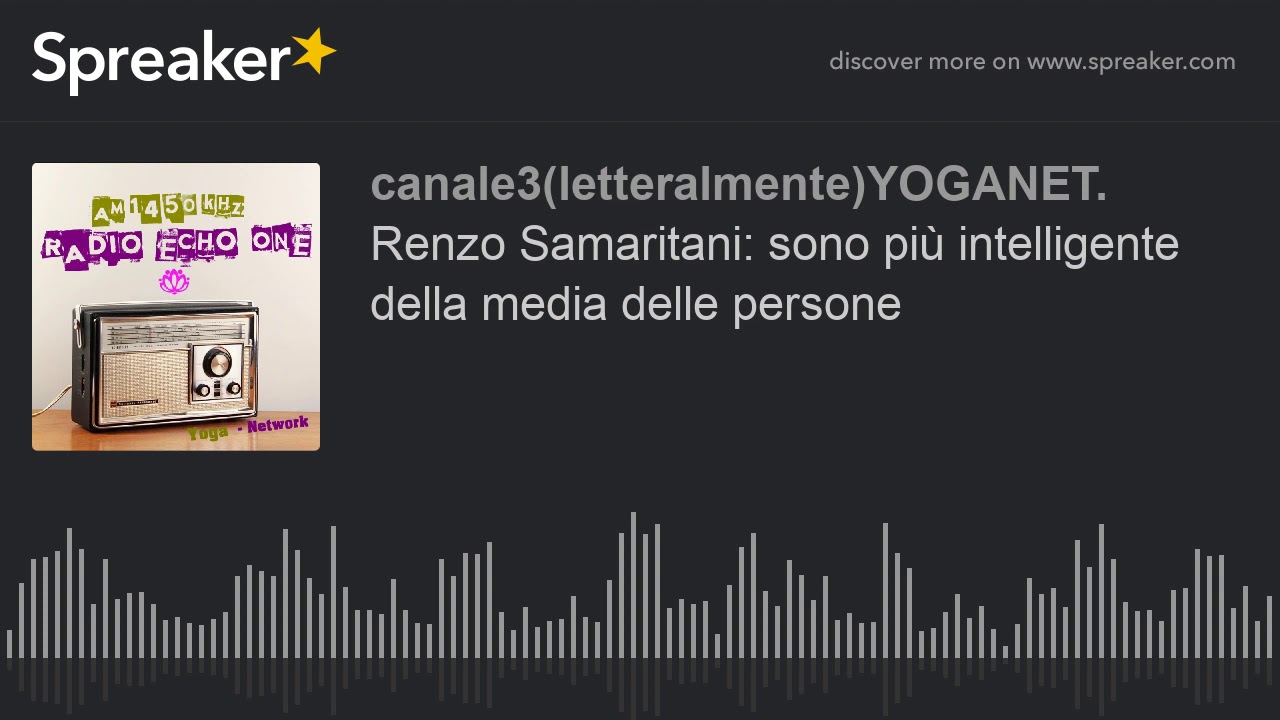 Renzo Samaritani: sono pi&ugrave; intelligente della media delle persone