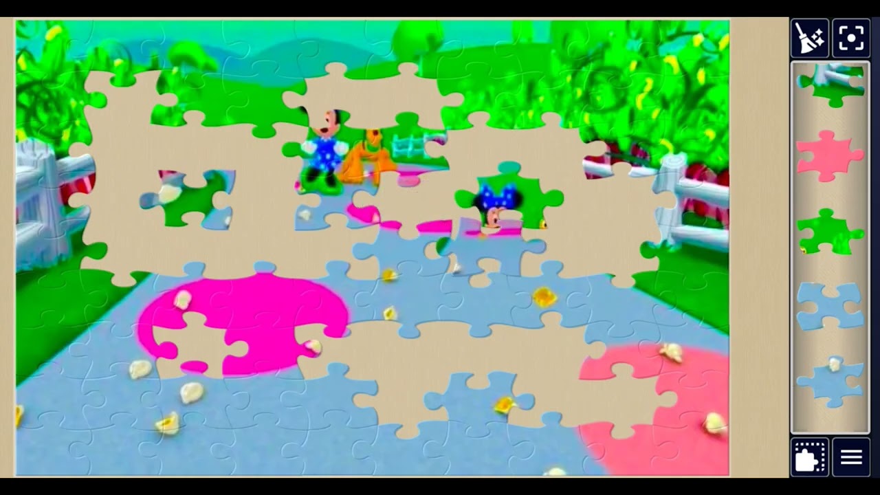 Mickey Mouse Clubhouse:Minnie Mouse🐭🎀🐭 & Pluto's Flower💐Garden Adventure🌸//🧩🧩 Jigsawpuzzlejourney🧩🧩
