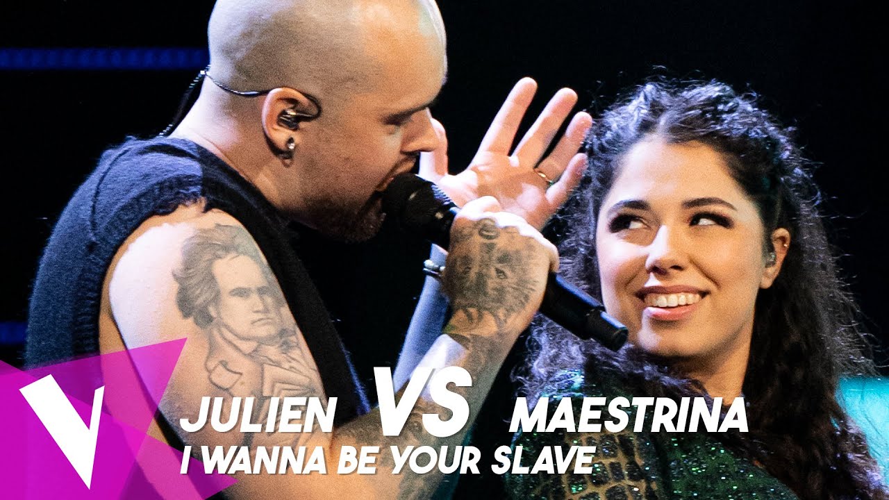 Måneskin - 'I Wanna Be Your Slave' ● Julien & Maestrina | Duels | The Voice Belgique Saison 11