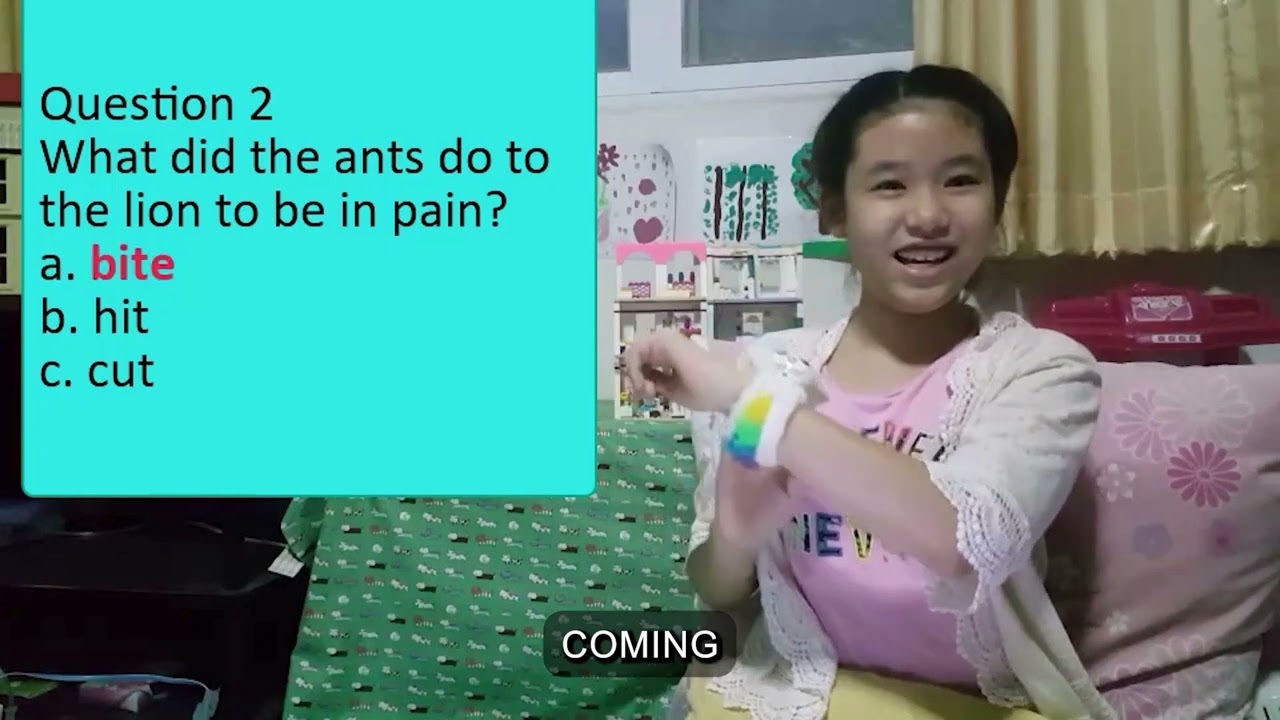 In today’s story time, Kelly shared “The Lion and the Ants.”