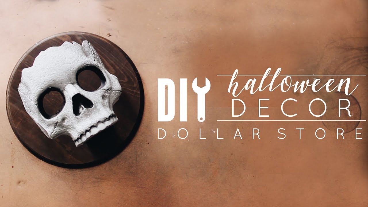 DIY Halloween Decor | Skull Sconces