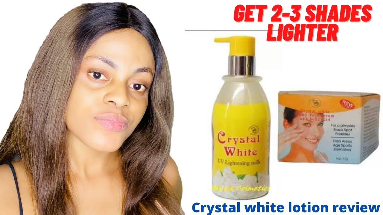 BEST WHITENING CREAM !!crystal white lotion honest review || get 2-3 shades lighter #skincare