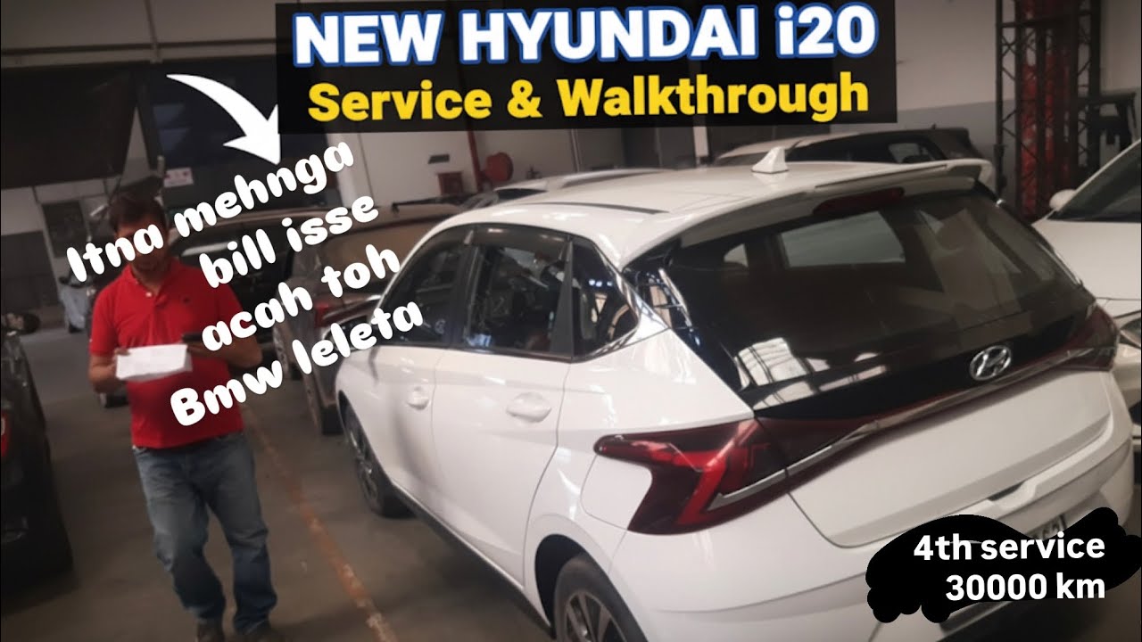 Itna Mehnga Bill?! 😡 | i20 4th Paid Service at 30k KMs - Full Cost Breakdown @hyundaiindia #hyundai
