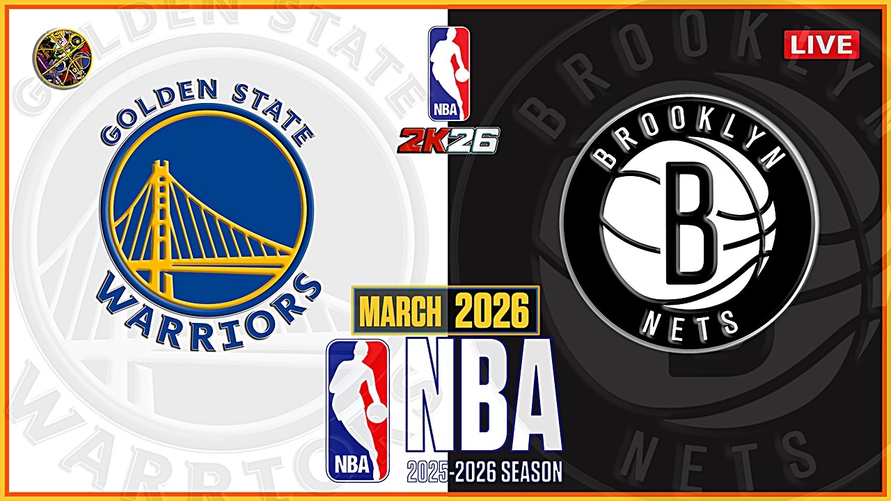 «Уорриорз» против «Нетс» | Обзор матча НБА | 16 марта 2026 г. | NBA 2K26 |