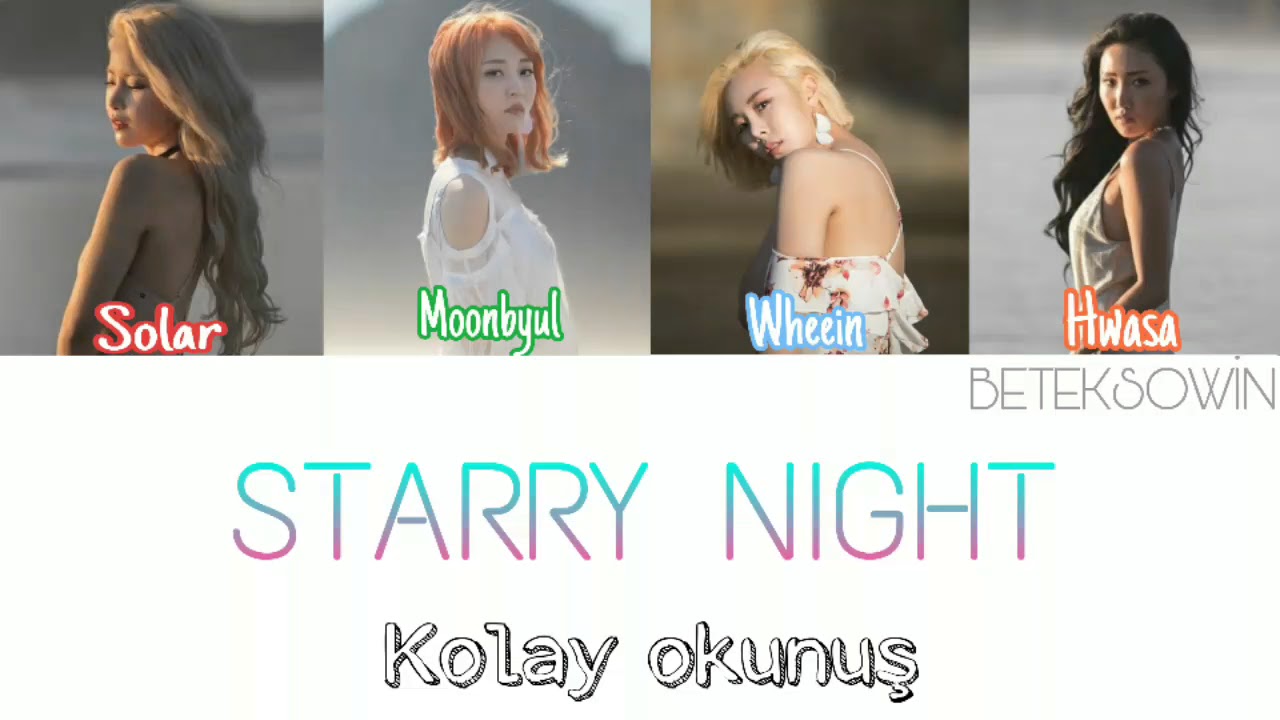 Mamamoo - Starry Night [Kolay okunuş]