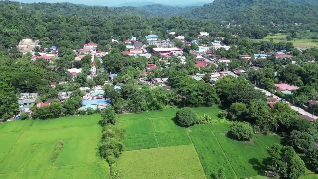 CABA LA UNION TOWN PROPER AERIAL VIEW AND PROGRESS