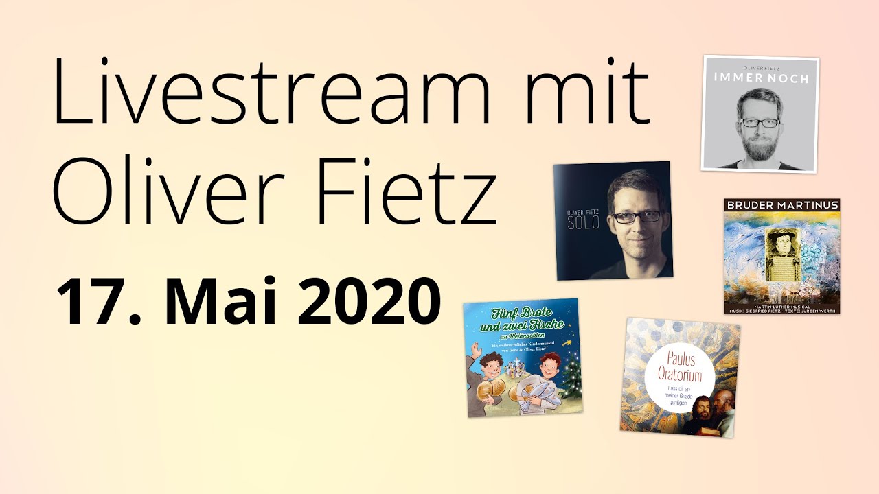 Oliver Fietz im Livestream: Gott ist für uns, Tanzen singen jubeln stampfen, So groß ...