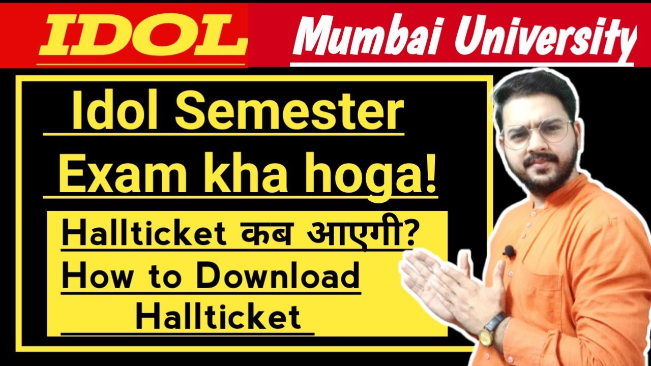 #IDOL Hallticket Kaise download kare 2023-24 Exam| Process to Download |Mumbai University |