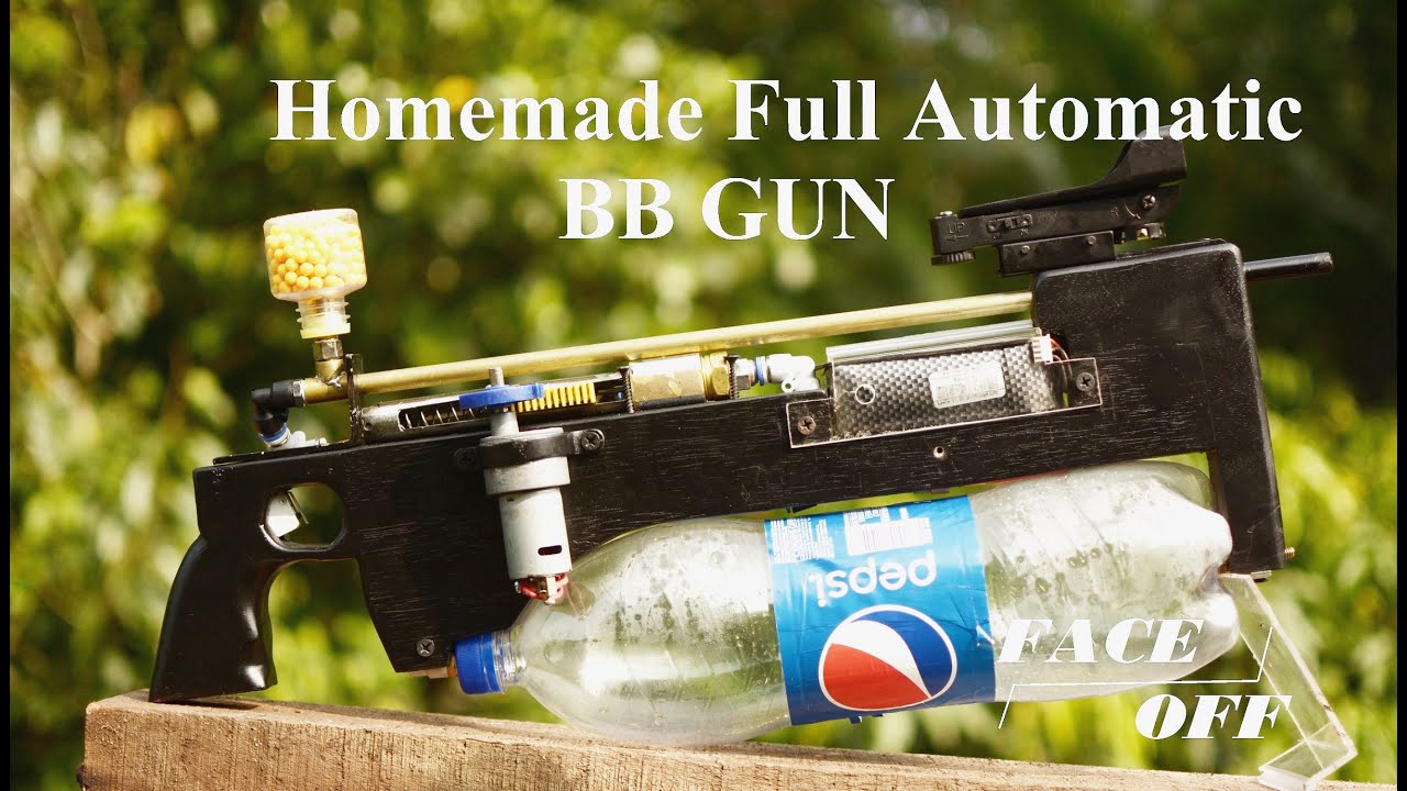 Homemade Machine Gun | Air gun Shoots 1000 BB's