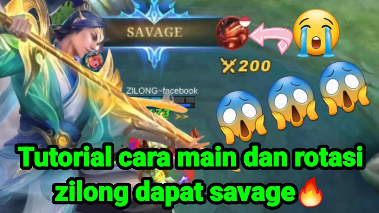 Tutorial cara main dan rotasi zilong dapat savage