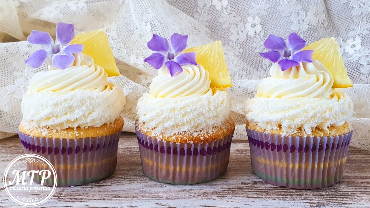 CUPCAKES DE LIMÓN Y COCO | Mi tarta preferida