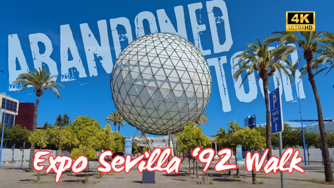 [4K] Exploring the Abandoned Expo '92 Site in Seville: A Decaying Legacy 🚶‍♂️🏚️ Urbex exploration