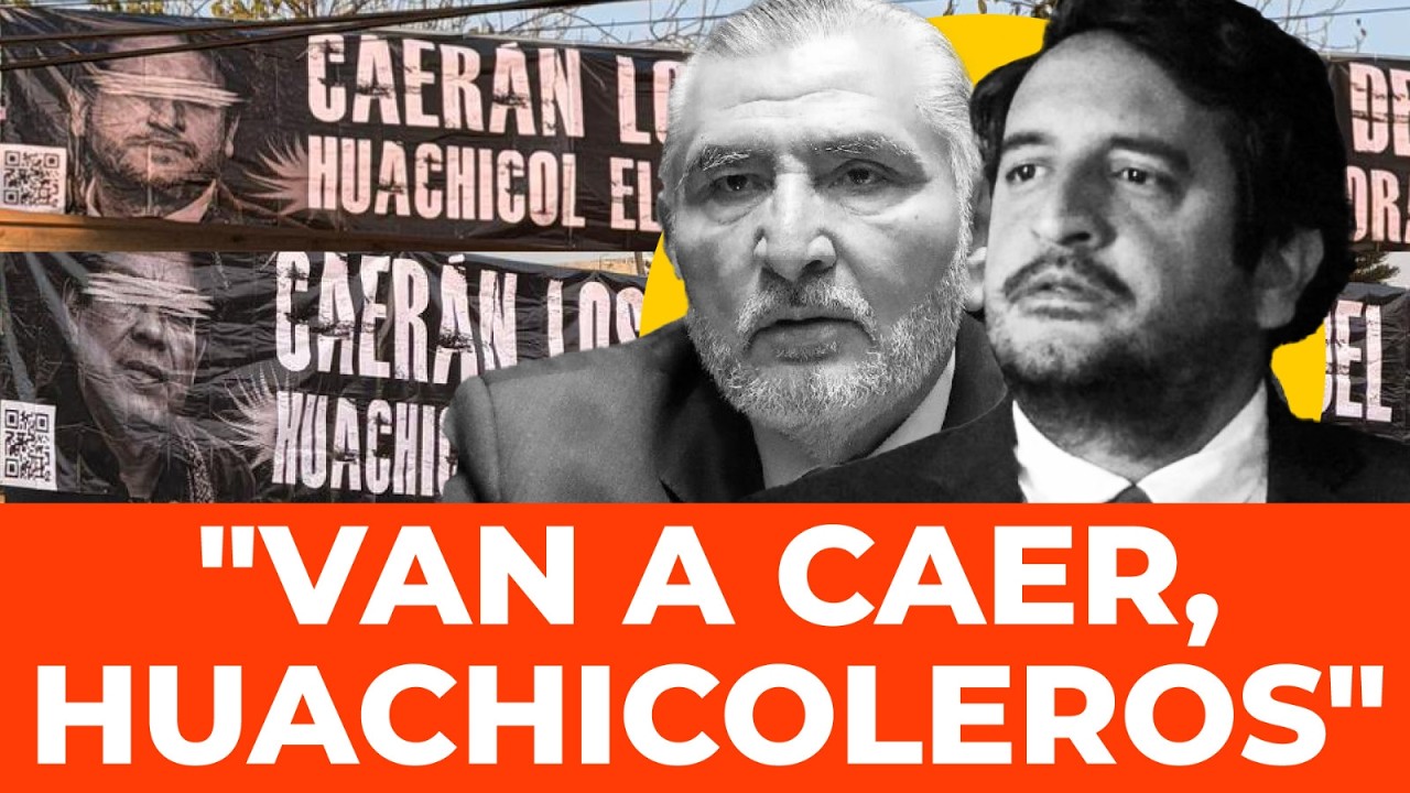 ¡SENTENCIADOS! Cuelgan mantas con amenazas contra Adán Augusto y Andy