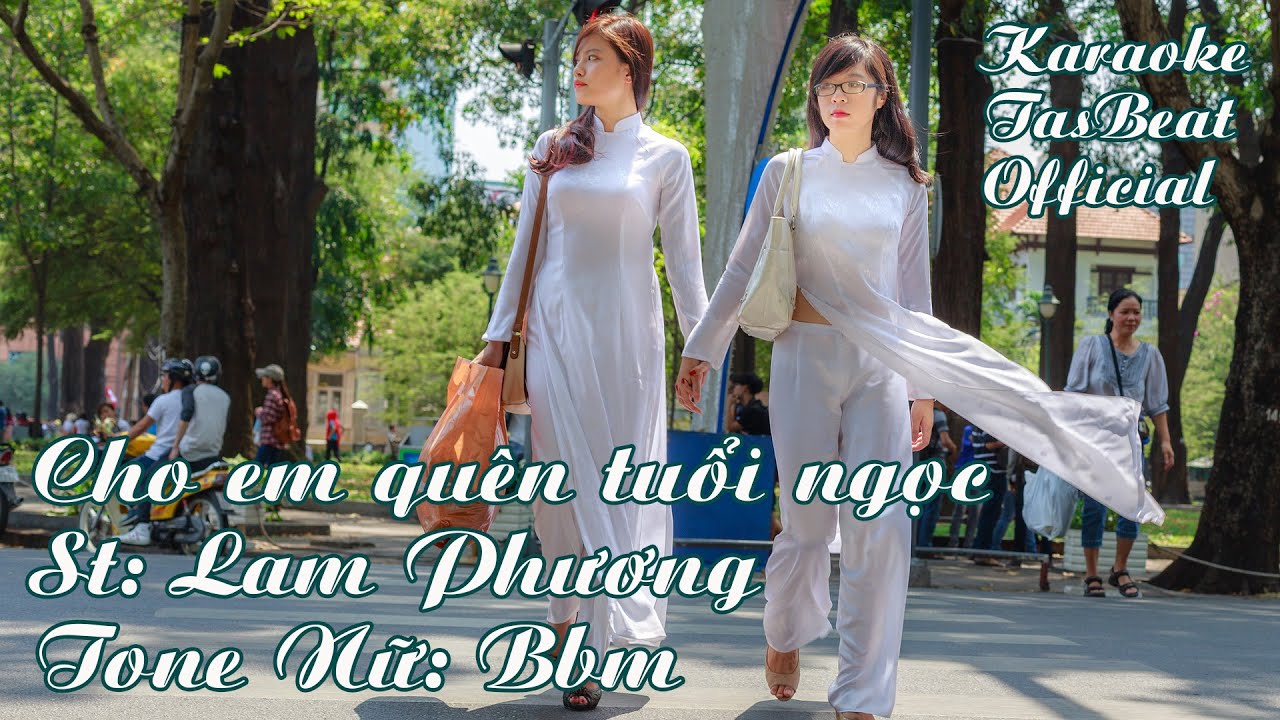 Karaoke Cho Em Quên Tuổi Ngọc - Tone Nữ | TAS BEAT