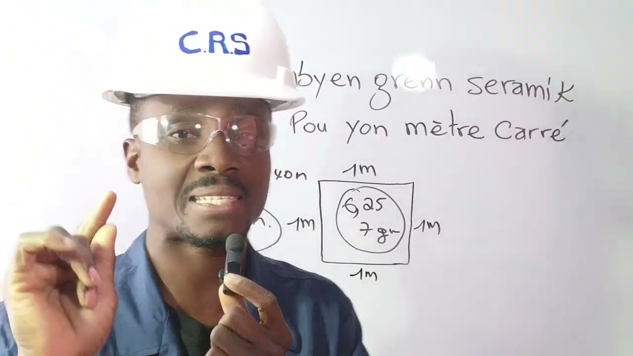 KONBYEN GRENN CÉRAMIQUE POU YON MÈTRE CARRÉ  ?