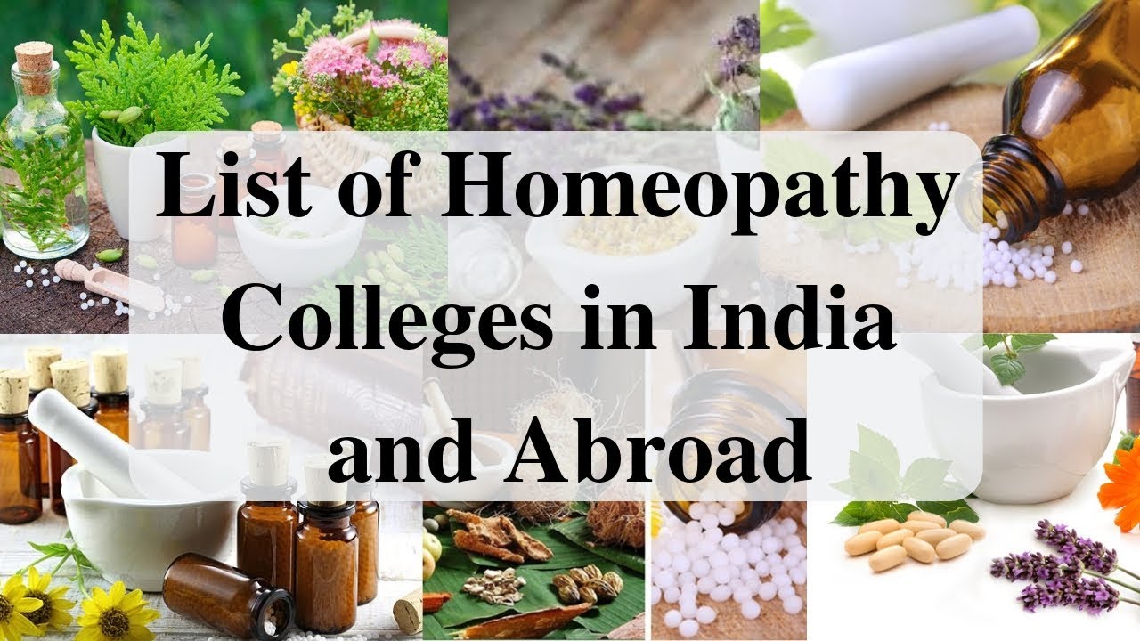 List of Homeopathic Colleges in India & Abroad.