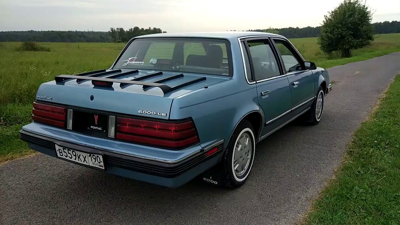 1986 Pontiac 6000 exhaust sound. FoMoCo universal muffler.
