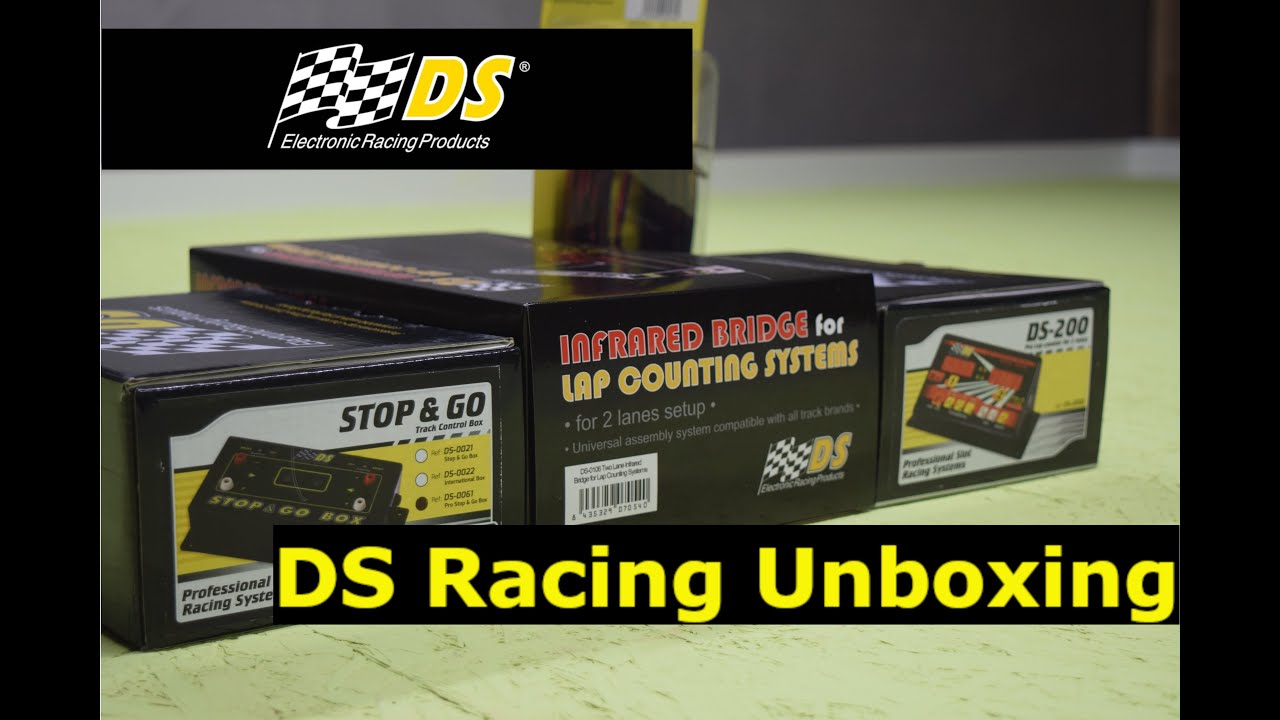 Unboxing The DS Racing DS-200 Slot Car Lap Counter, Stop and Go Pro and IR Track Sensor.