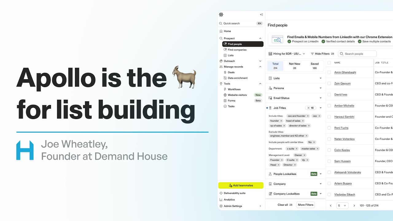 Build a Hyper-Targeted B2B List in Apollo in 10 Minutes
