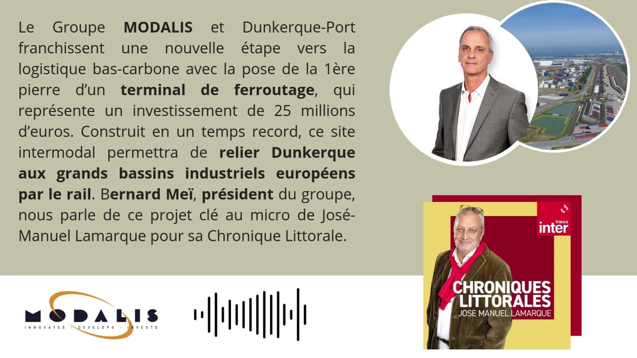 Le groupe Modalis va exploiter le terminal de ferroutage du port de Dunkerque
