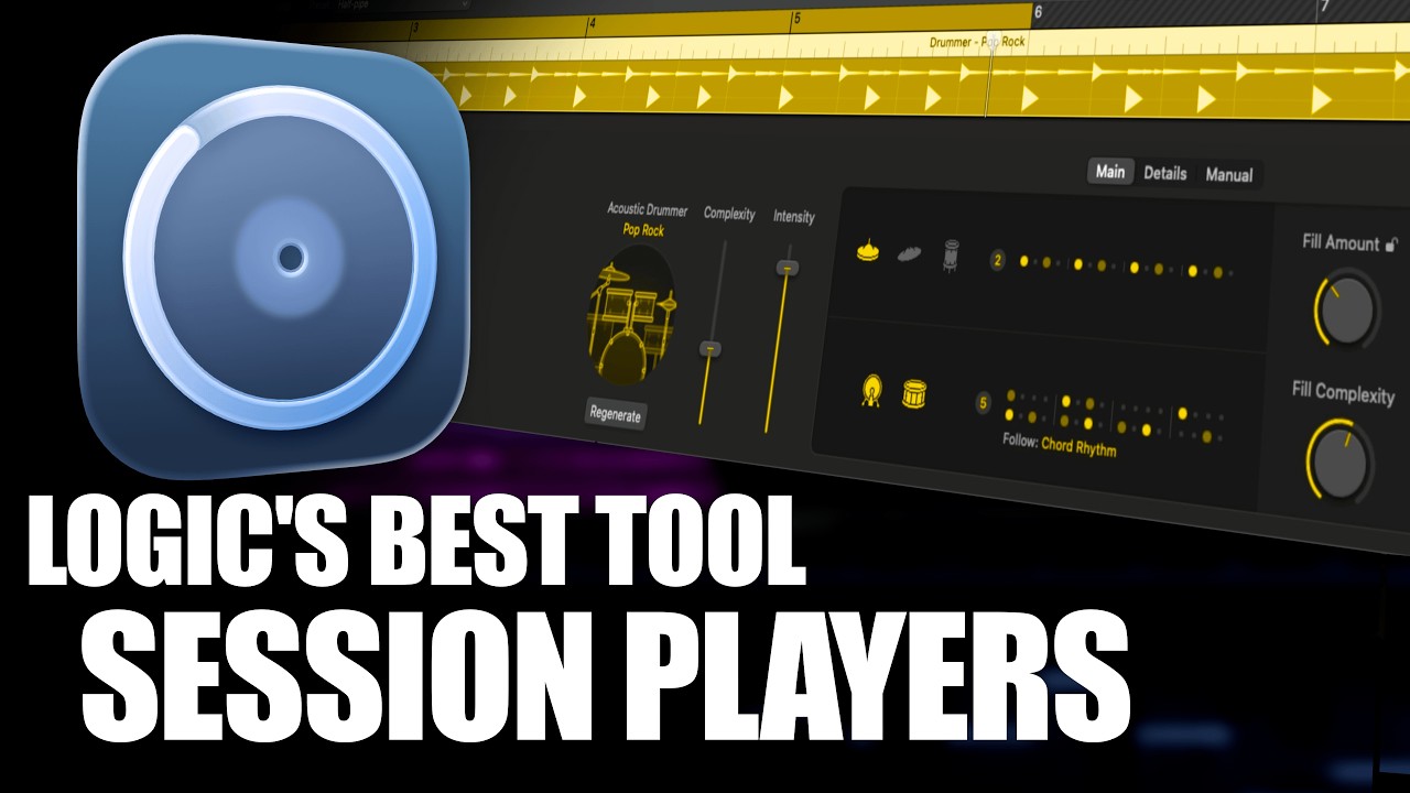 Logic Pro 12: How to Use Session Players + Chord ID for Instant Tracks (Beginner Tutorial)