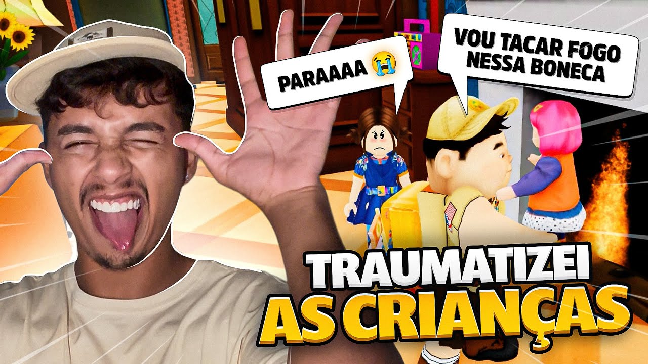 TRAUMATIZANDO CRIANÇAS DO ROBLOX #roblox 