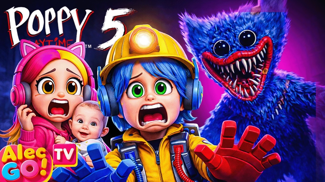 ALEC GO! E LAU SALVAM A ZÖE DOS PERIGOS DE POPPY PLAYIME 5! 🐝🧸 O FILME (Alec GO! #TV)