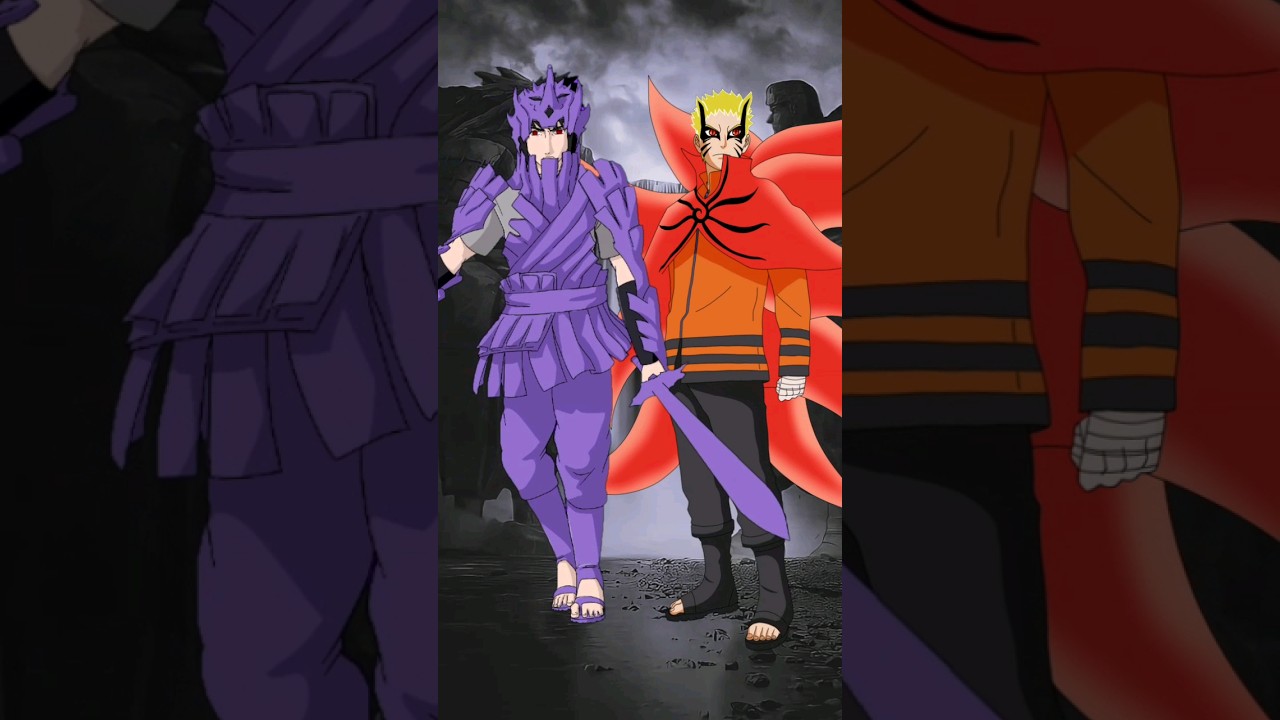 Who is strong  ||  Sasuke susanoo armor vs Naruto baryon Mode ||  