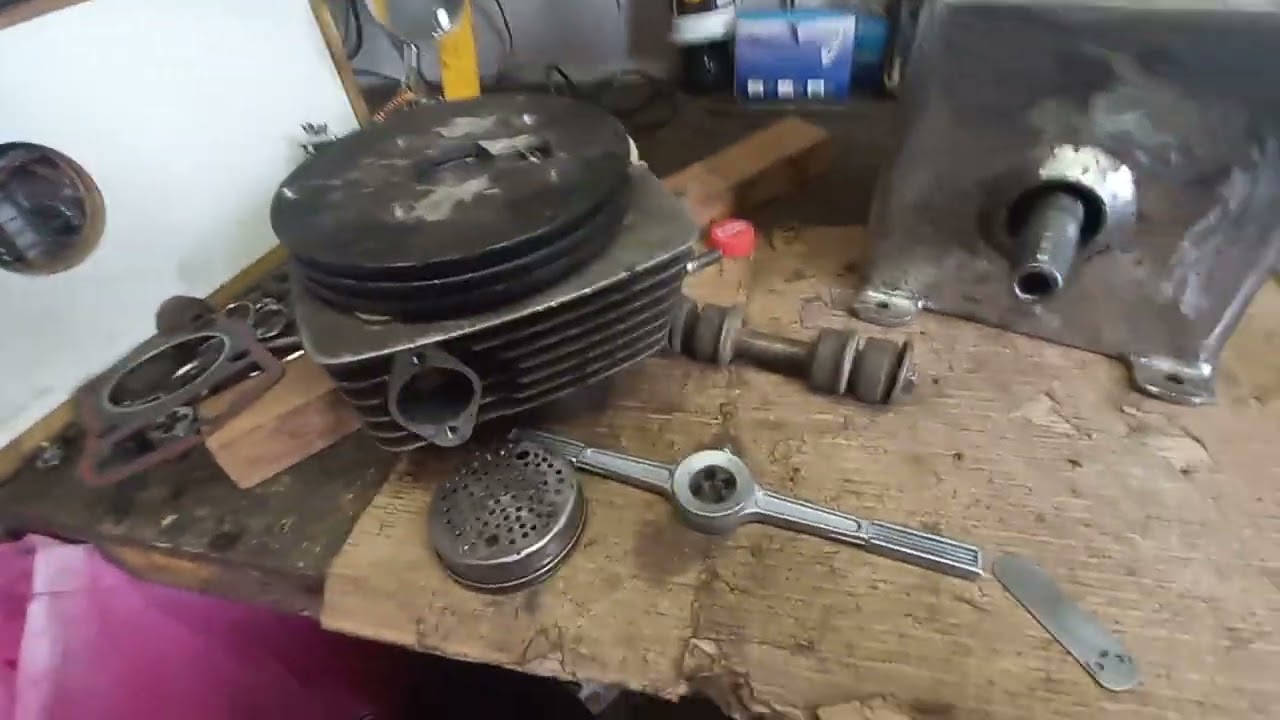 Compressor caseiro feito com motor de moto parte 3