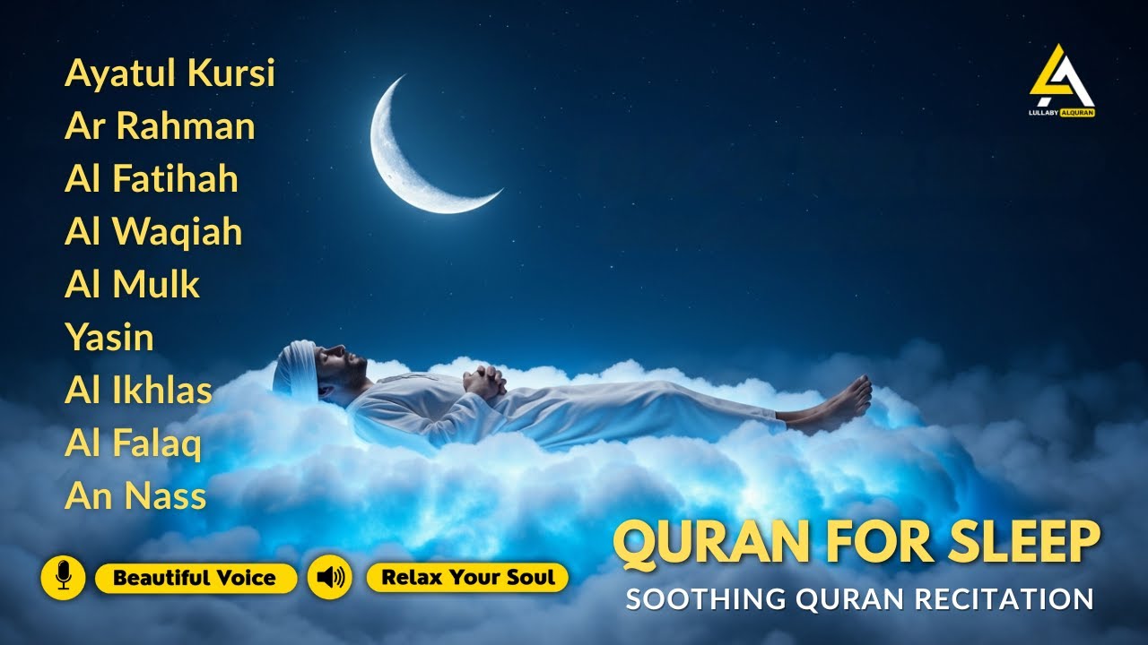 Night Healing Quran ✦ Al Fatiha, Yasin, Ar Rahman, Al Mulk