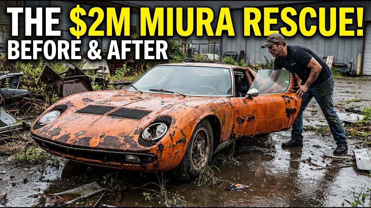 ASMR Car Restoration Full Rebuild of 1971 Lamborghini Miura SV from Abandoned Condition  Looking New