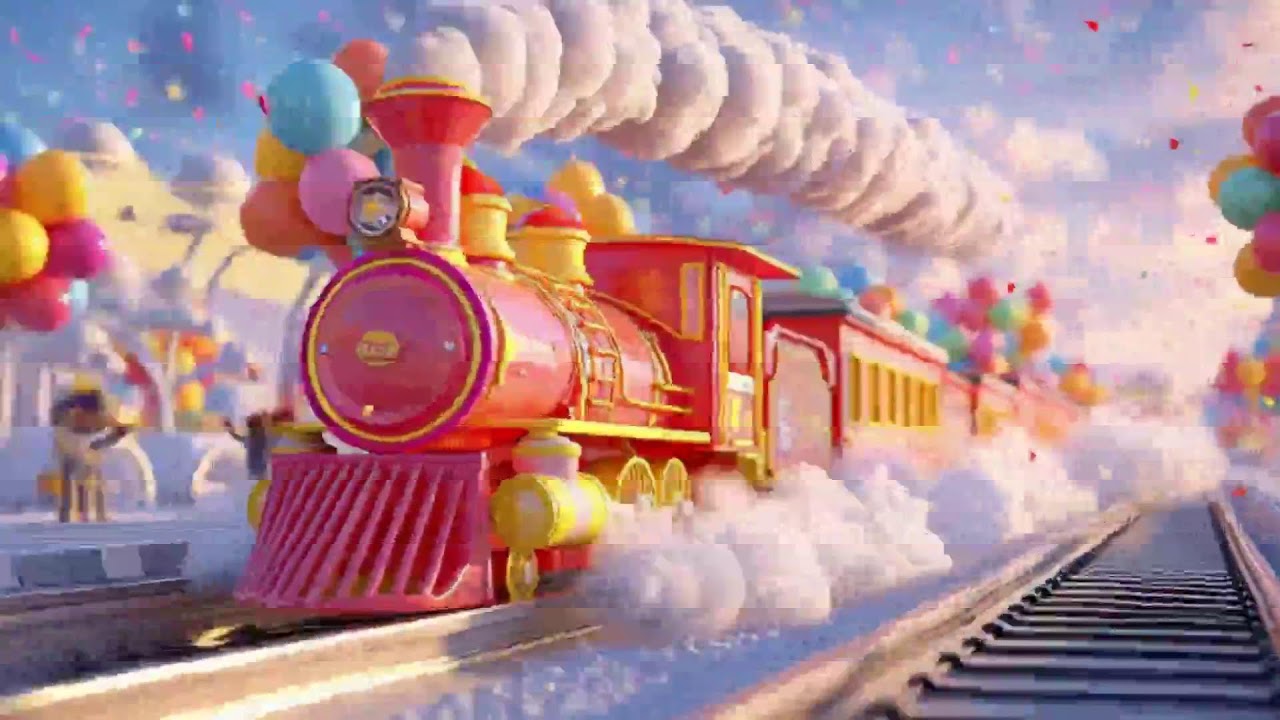 🚂 Train Song for Kids| गाड़ी आई झुक-झुक हिंदी राइम्स|| 3D Cartoon Hindi Rhymes & Song  for Children