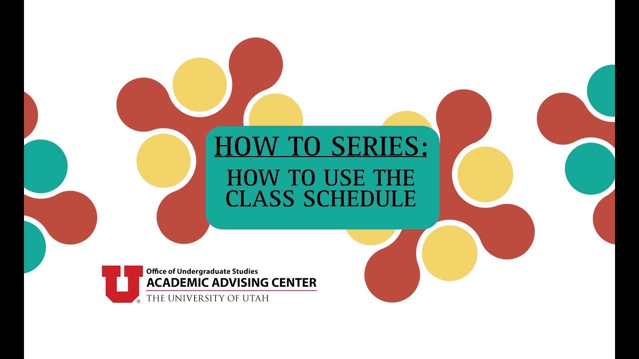 How to use the Class Schedule