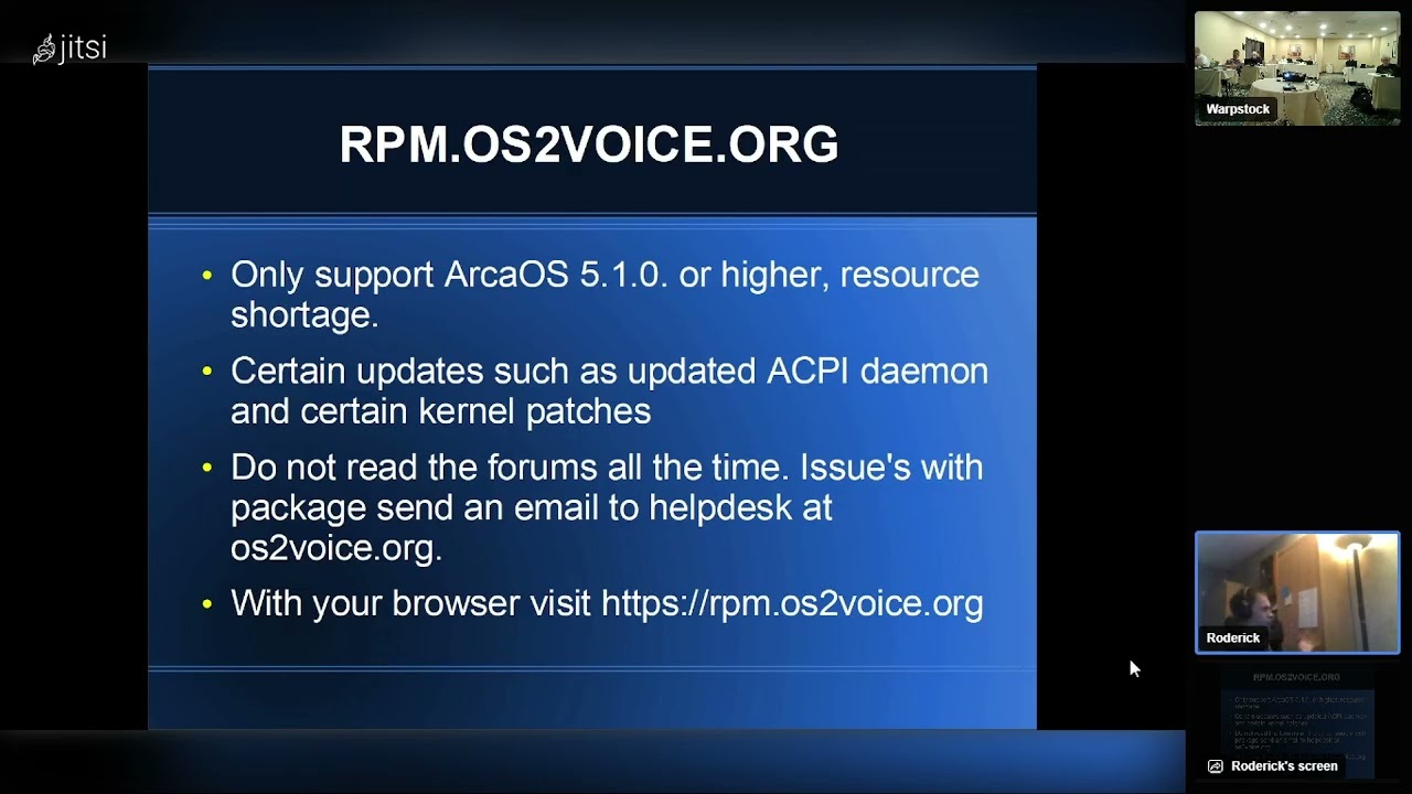 Warpstock 2025 - D02 S01 - OS/2 Voice 2025 - Roderick Klein