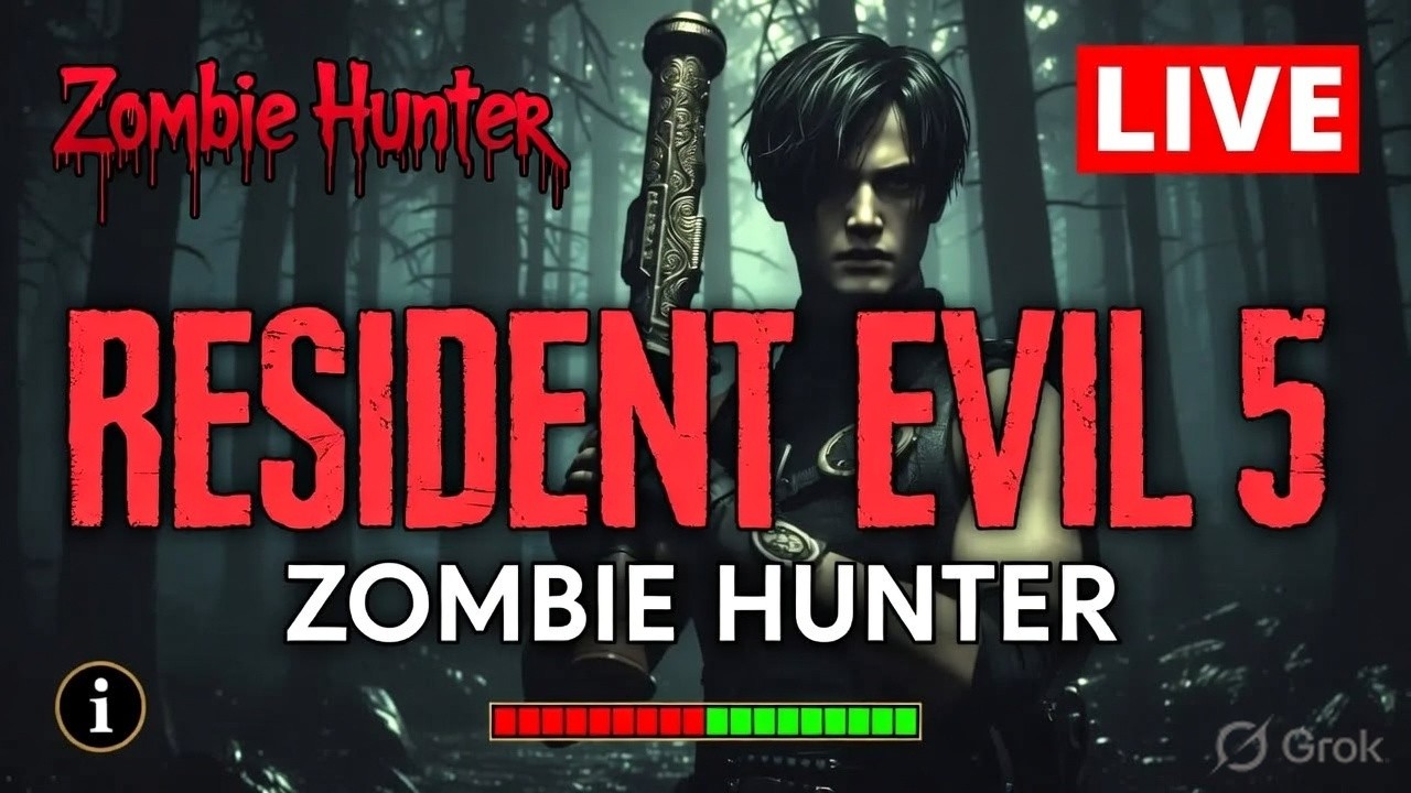 Resident Evil 5 🔴 LIVE 🔥Zombie Hunter Takes on the Ultimate Horror Classic! (Full Playthrough)