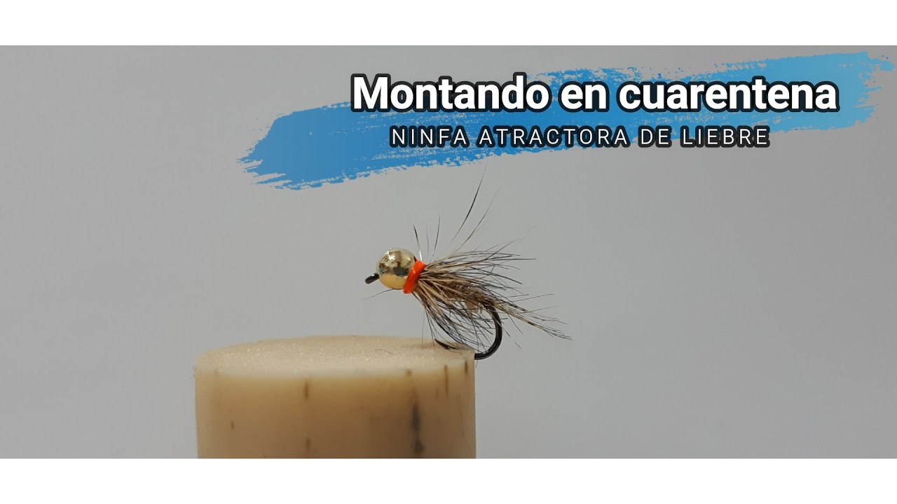 Montaje de ninfa atractora de liebre
