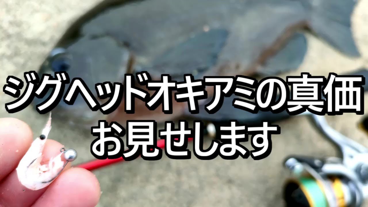 ジグヘッドオキアミで簡単グレ狙い　フカセ釣りの原点かも