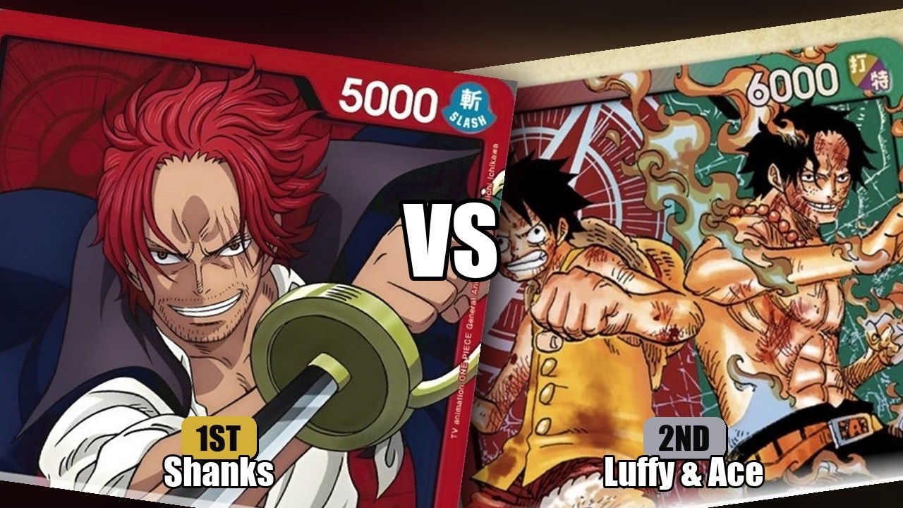 ⚔️ Red/Green Luffy & Ace (ST30-001) vs Red Shanks (OP09-001)