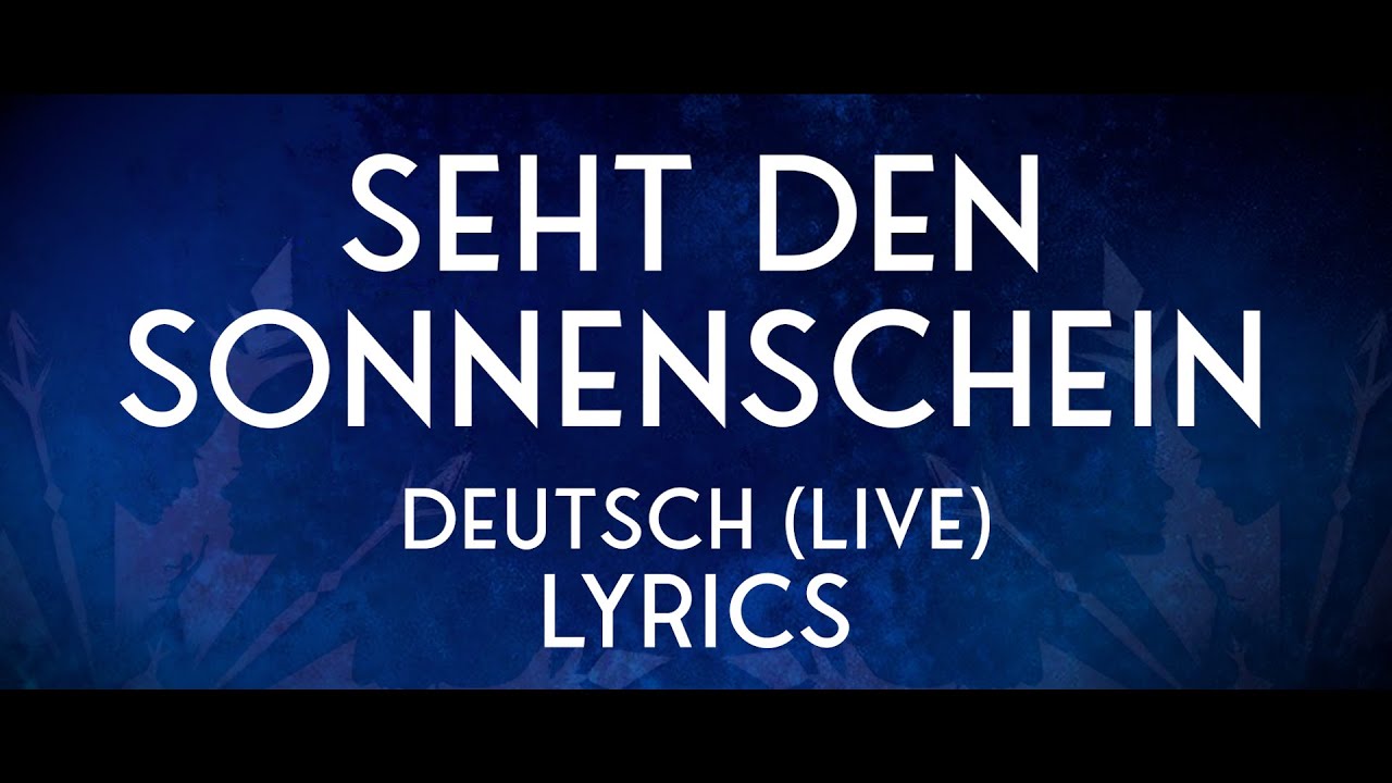 Seht den Sonnenschein | Musical Hamburg | Lyrics Video | Disney's Die Eiskönigin