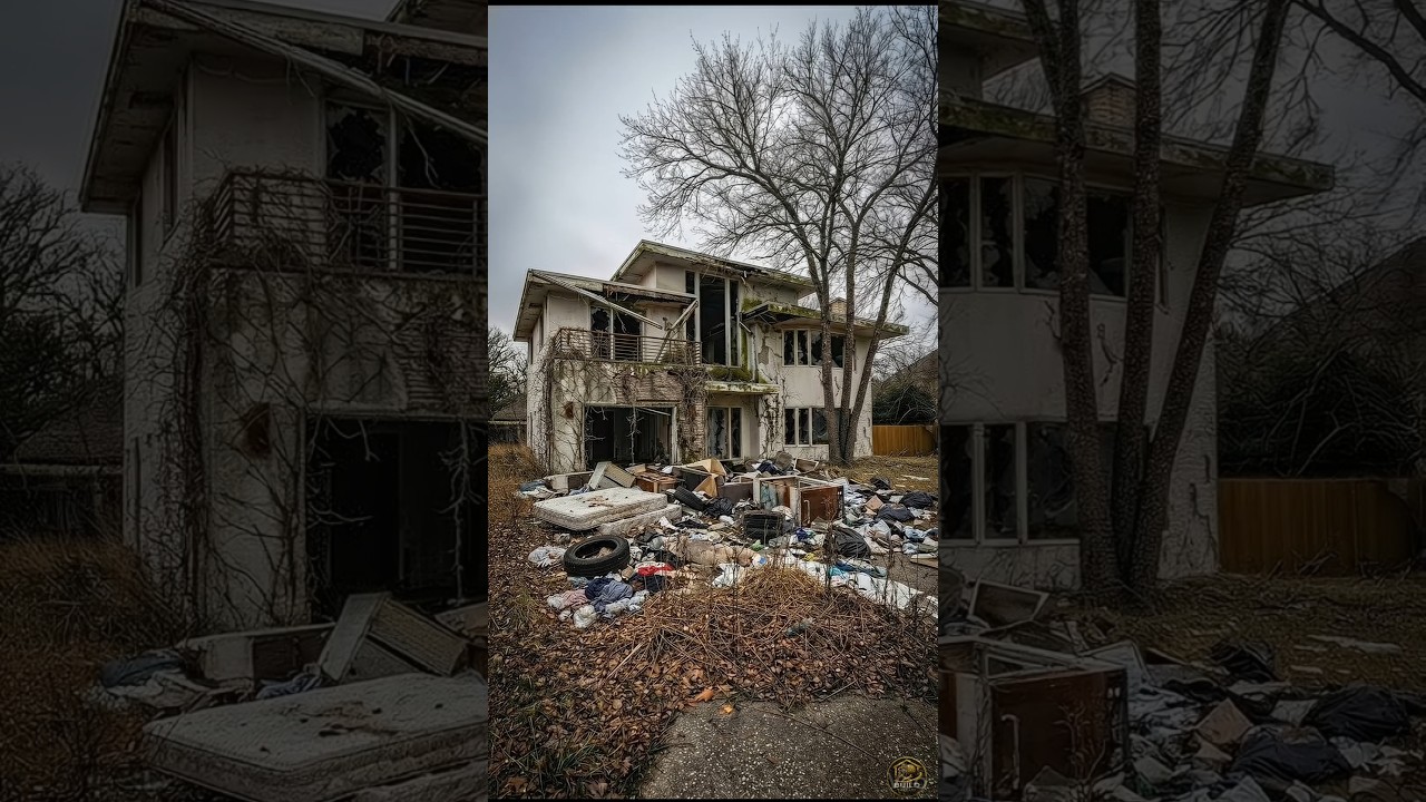 From Abandoned Villa to Classic Royal Estate Transformation | #shorts #viral #fyp #abandoned #asmr