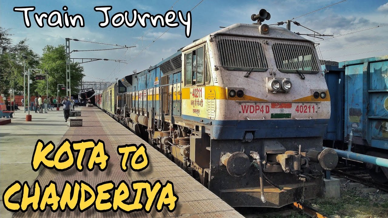 KOTA to CHANDERIYA (Chittaurgarh) : A Short Evening Journey | Bhagalpur-Ajmer Express