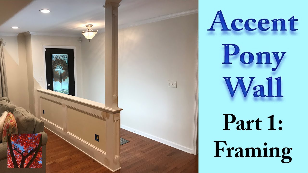 How to build a Pony/half/stub wall - Part 1 - Framing