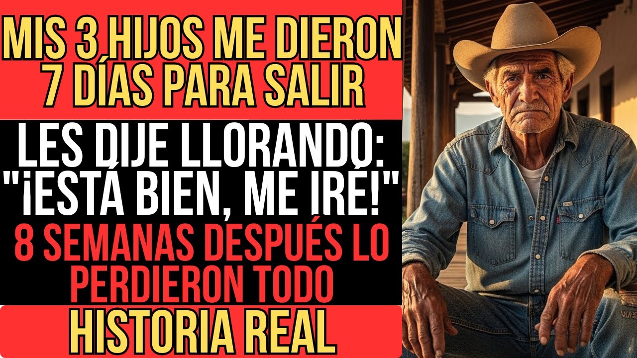 MIS 3 HIJOS ME DIERON 7 DÍAS PARA IRME DEL RANCHO. EL VIERNES VIENE EL CAMIÓN, PERO OLVIDARON QUE...