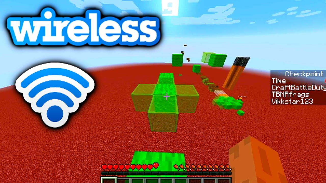 Minecraft 1.8 PARKOUR RACE - WIRELESS PARKOUR with Vikkstar, CraftBattleDuty & PrestonPlayz