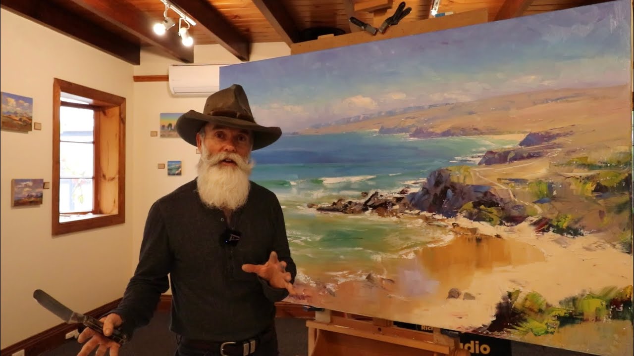 LARGE SCALE SEASCAPE PAINTING - Wet Sand, Reflections, Atmosphere, Salt Air, Sea Mist and Sunlight!