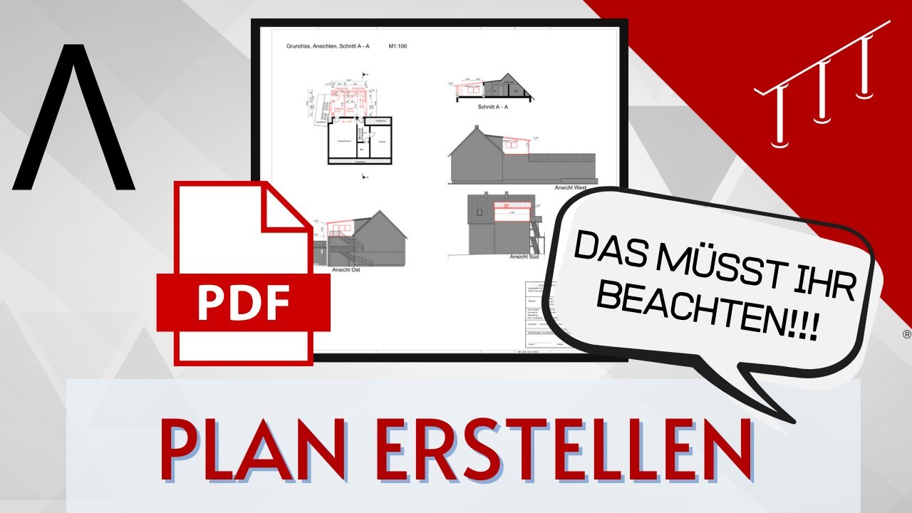 ALLPLAN - Plan erstellen - Bitte beachten!