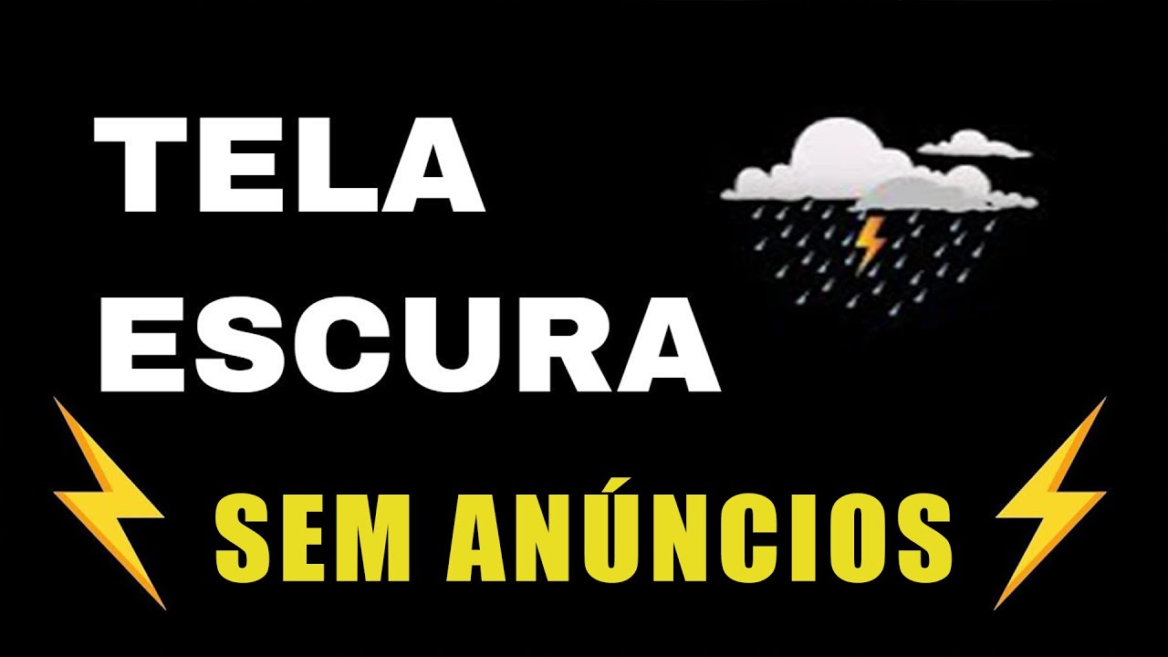 Som de Chuva para Dormir e Relaxar 🌧 Chuva TELA PRETA Sem Anuncio | Barulho de Chuva e Trovões #2