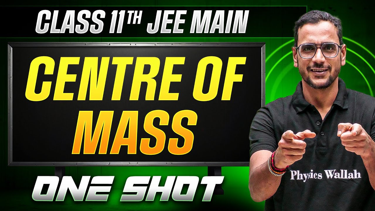 MANZIL Comeback: CENTRE OF MASS in 1 Shot | All Concepts + PYQs | JEE Main